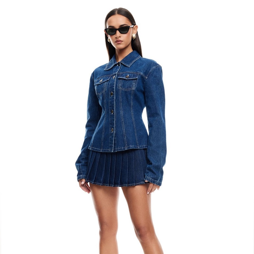 Lioness Rider Mini Skort | Blue Denim B33